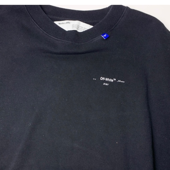 Off-White FW2020 Diagonal DesignerCrewneck Sweatshirt Great Springtime Deal. - Picture 1 of 5